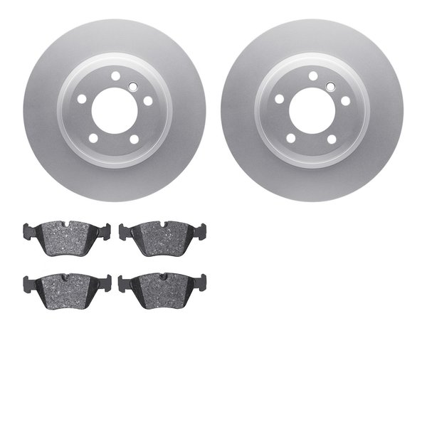 Dynamic Friction Co 4302-31050, Geospec Rotors with 3000 Series Ceramic Brake Pads, Silver 4302-31050